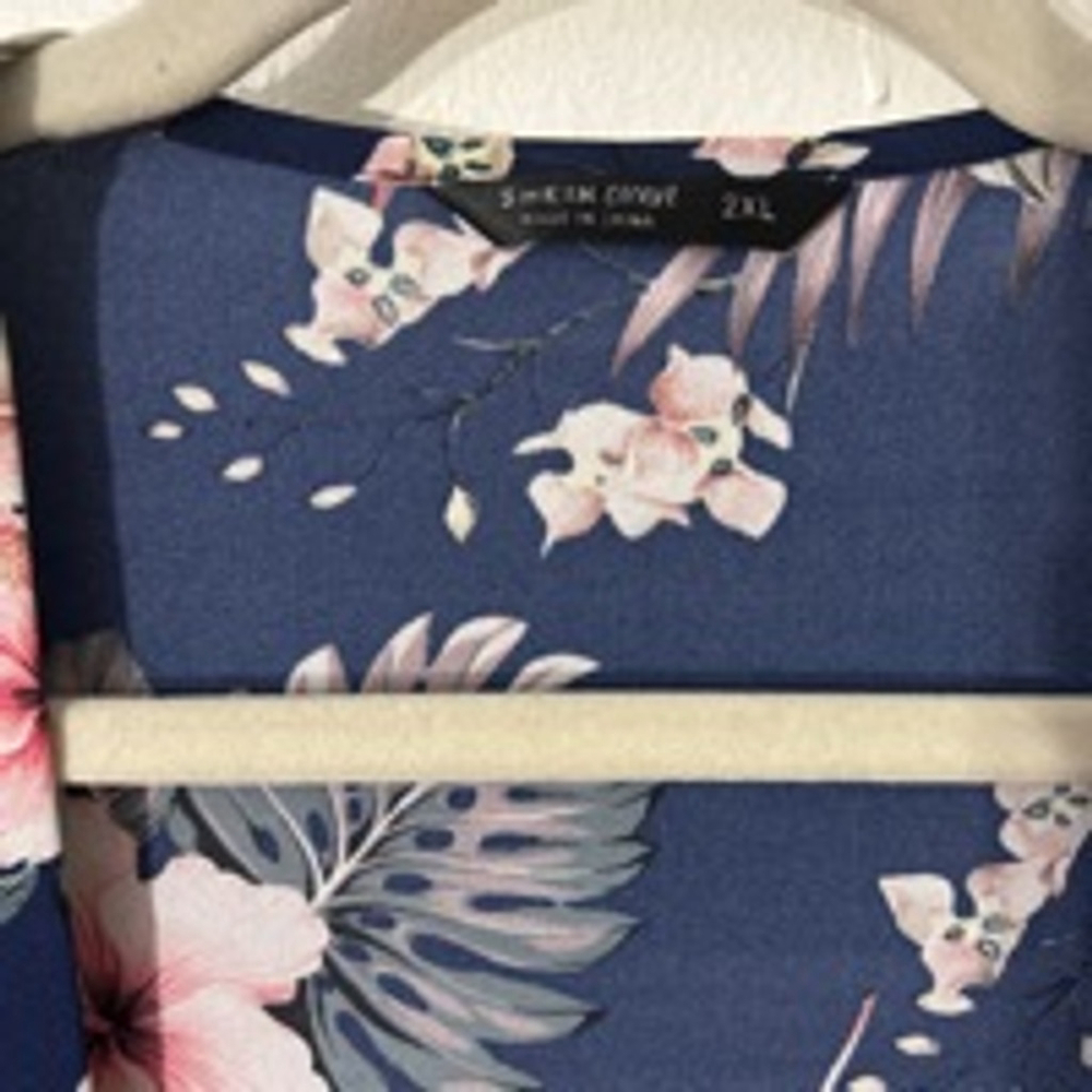 SHEIN Tropical Plant Printed Kimono - Picture 6 of 6